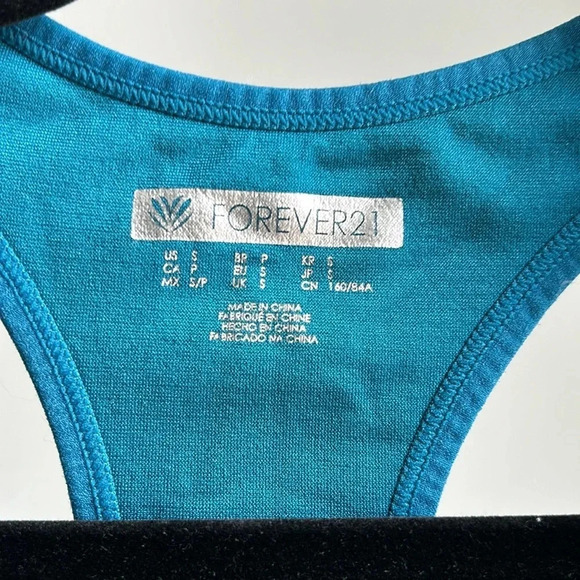 Forever 21 Workout Tank Top Blue | Forever 21 Workout Top | Gym | Workout - Picture 2 of 6